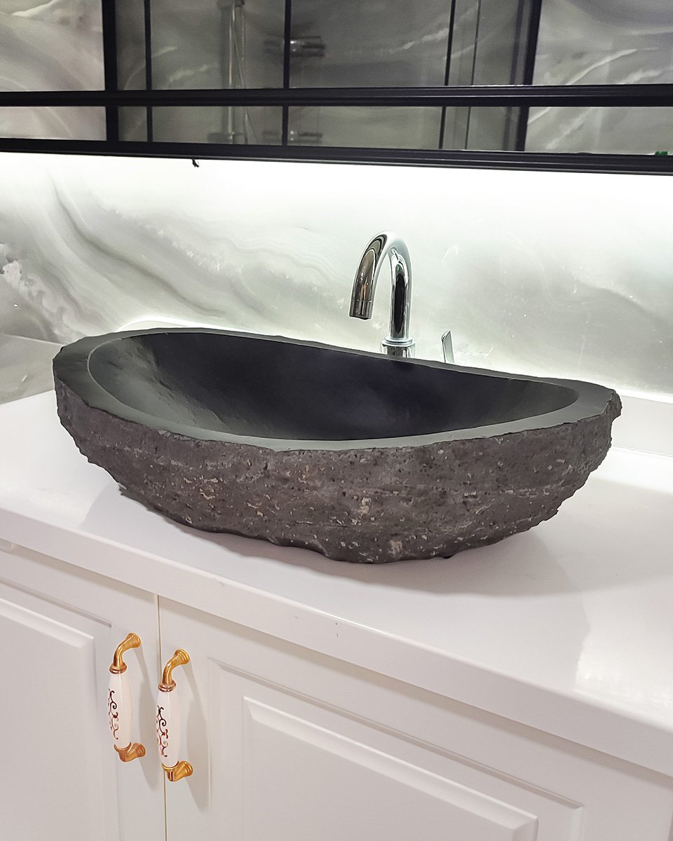 marble sink, vessel sink, stone sink, countertop sink