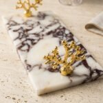 Wholesale Marble Vanity Guest Towel Holder Tray For Bathroom Organizer