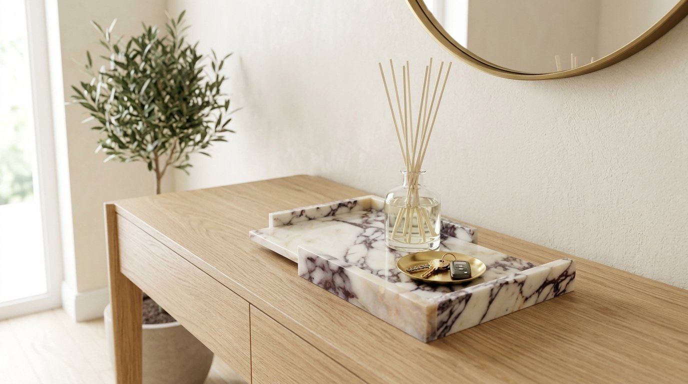 Wholesale Calacatta Viola Marble Tray: Luxury Decorative Coffee Table Vanity Organizer 4 Wholesale Calacatta Viola Marble Tray: Luxury Decorative Coffee Table Vanity Organizer