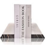 Decorative Marble Bookends For Shelf and Home Decor